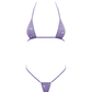 Love In Leather BIK005 Rhinestone Embellished Micro Bikini One Size - MULTIPLE COLOURS