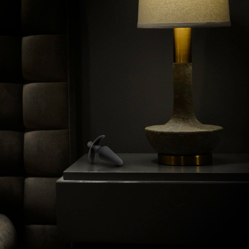 Blush Novelties | Anal Adventures Platinum Vibrating Plug - Black 12.7cm (5") Vibrating Butt Plug