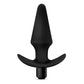 Blush Novelties | Anal Adventures Platinum Vibrating Plug - Black 12.7cm (5") Vibrating Butt Plug