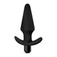 Blush Novelties | Anal Adventures Platinum Vibrating Plug - Black 12.7cm (5") Vibrating Butt Plug