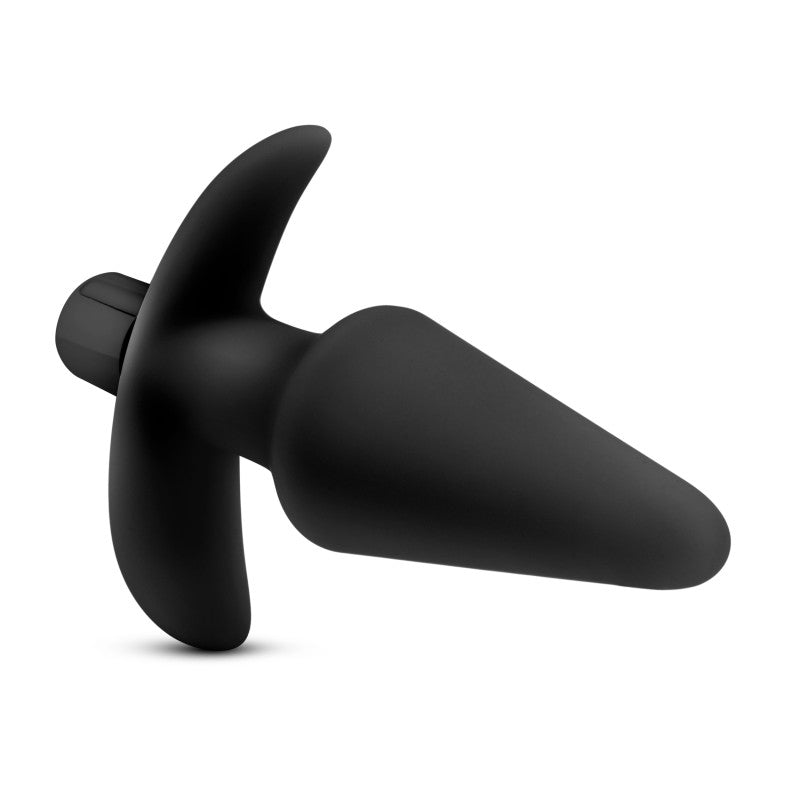 Blush Novelties | Anal Adventures Platinum Vibrating Plug - Black 12.7cm (5") Vibrating Butt Plug
