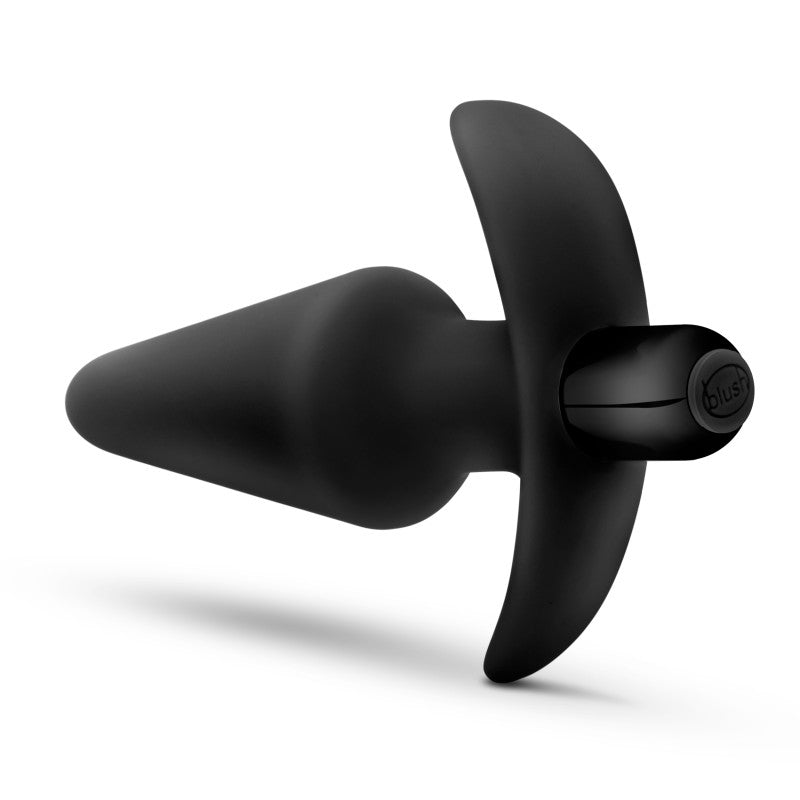 Blush Novelties | Anal Adventures Platinum Vibrating Plug - Black 12.7cm (5") Vibrating Butt Plug