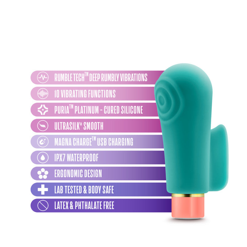 Blush Novelties | Aria Sensual AF - Teal USB Rechargeable Stimulator