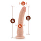 Dr Skin Plus 9" Posable Dildo - Flesh
