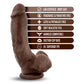 Blush Novelties | Coverboy - The Mechanic - Chocolate Brown 22.9cm (9") Dong Dildo