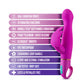 Blush Novelties | Aria Naughty AF - Plum 18.4cm Butterfly Vibrator
