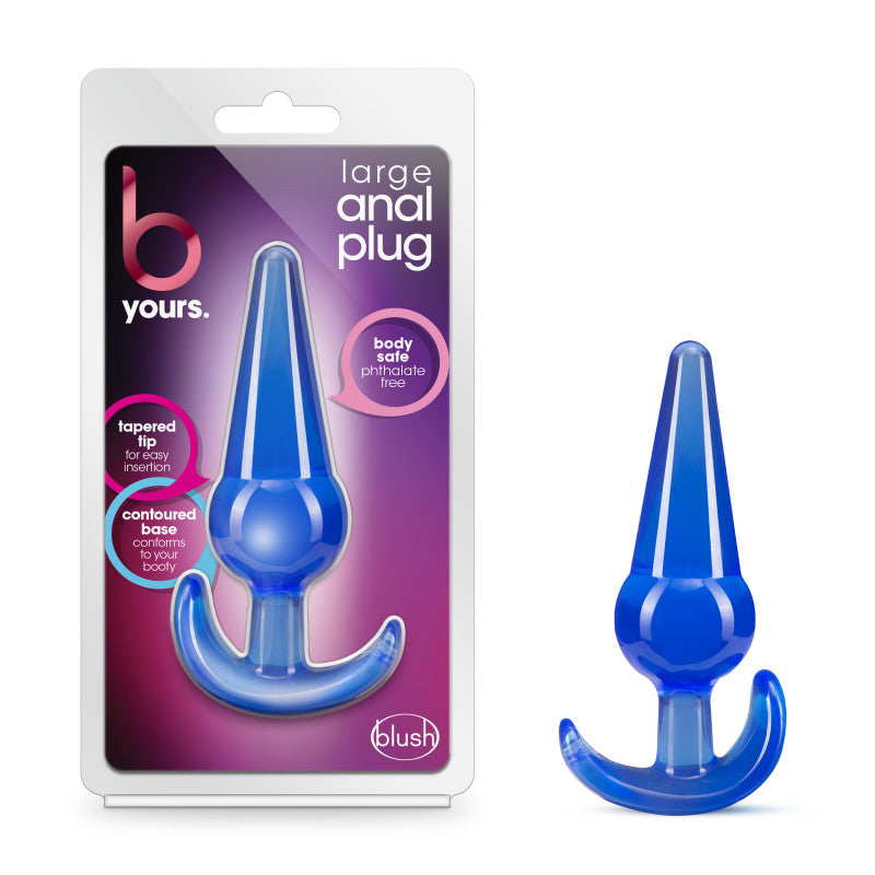 Blush Novelties B Yours Large Anal 12.2cm Butt Plug Blue