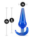 Blush Novelties B Yours Large Anal 12.2cm Butt Plug Blue