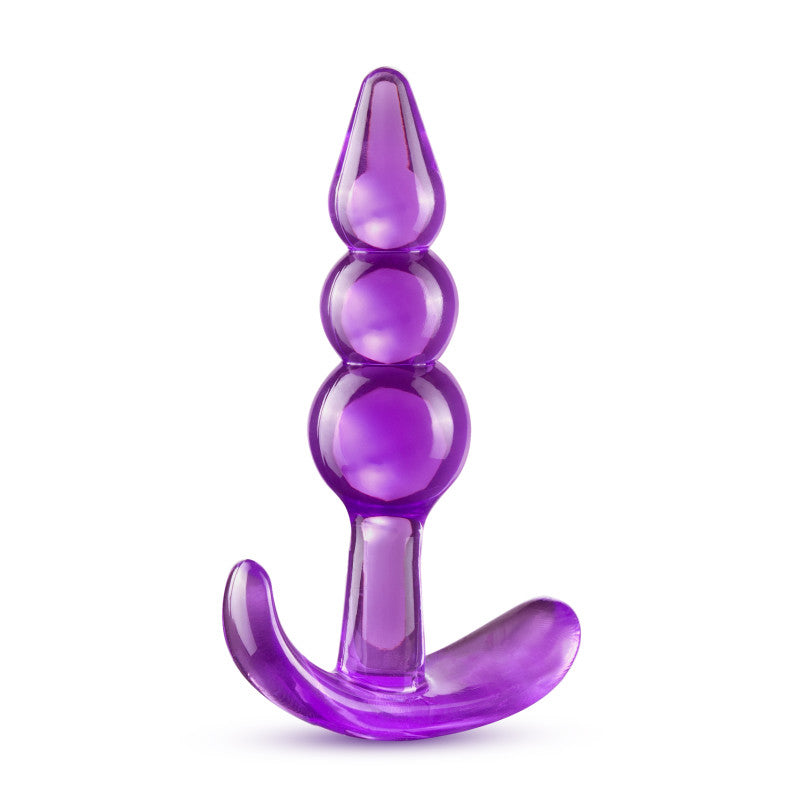 Blush Novelties B Yours Triple Bead Anal 9.5cm Butt Plug Purple
