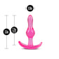 Blush Novelties B Yours Curvy Anal Plug 8.9cm Butt Plug Pink
