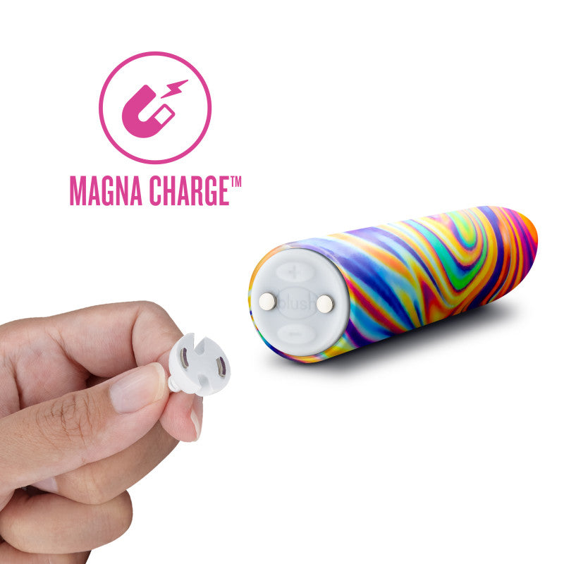 Blush Novelties Limited Addiction Psyche - Power Vibe - Rainbow 10.2cm Bullet
