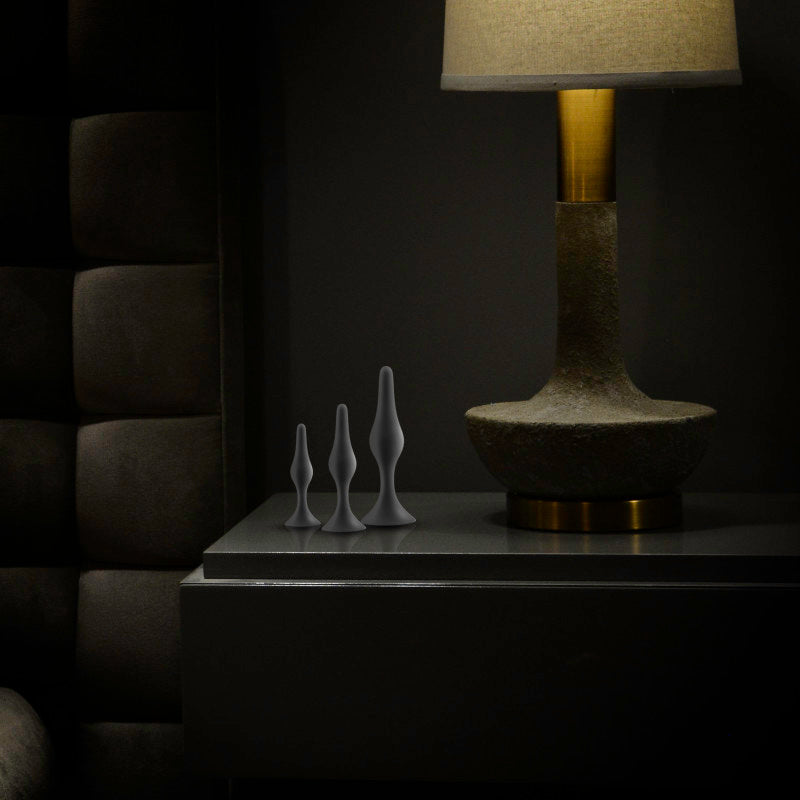 Blush Novelties | Anal Adventures Platinum Silicone Beginner Plug Kit - Set of 3 Sizes