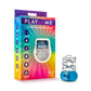 Blush Novelties Play With Me Pleaser Rechargeable C-Ring Cock Ring - Blue