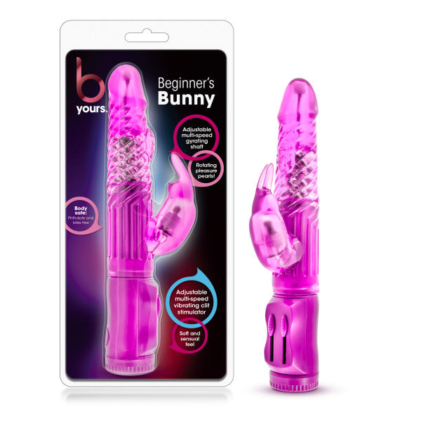 Blush Novelties | B Yours - Beginner's Bunny - Pink 22.2cm (8.75") Rabbit Vibrator