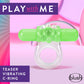 Blush Novelties Play With Me Teaser Vibrating C-Ring Cock Ring - Green