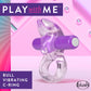 Blush Novelties Play With Me Bull Vibrating C-Ring Cock Ring - Purple
