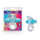 Blush Novelties Play With Me Bull Vibrating C-Ring Cock Ring - Blue