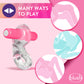 Blush Novelties Play With Me Delight Vibrating C-Ring Cock Ring - Pink
