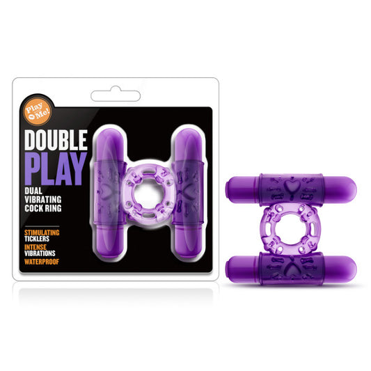 Blush Novelties Play With Me - Double Play Dual Vibrating Cock Ring