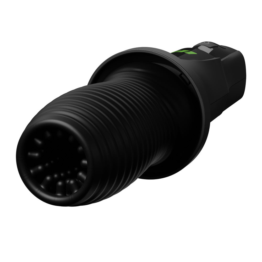 Blush Novelties | M For Men - 3rd Base - Black USB Rechargeable Vibrating & Rotating Auto Stroker