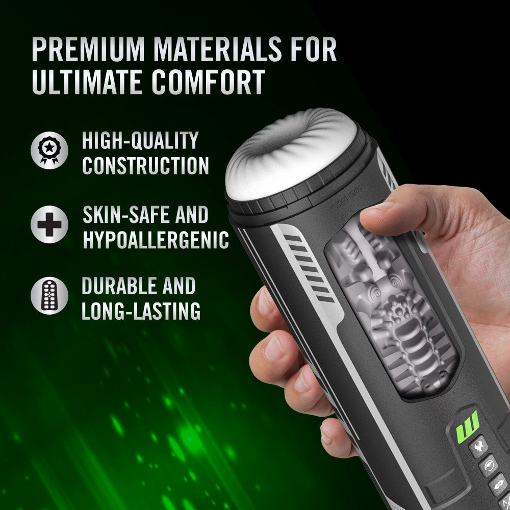 Blush Novelties | M For Men - Master Blaster - USB Rechargeable Vibrating & Sucking Auto Stroker