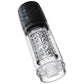 Blush Novelties | M For Men Whirlwind Pro - Clear USB Rechargeable Rotating & Sucking Auto Stroker