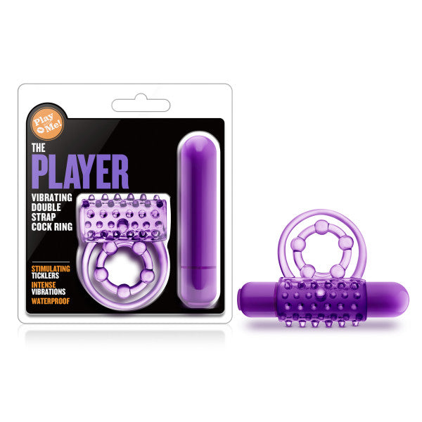 Blush Novelties Play With Me - The Player Vibrating Cock & Ball Rings