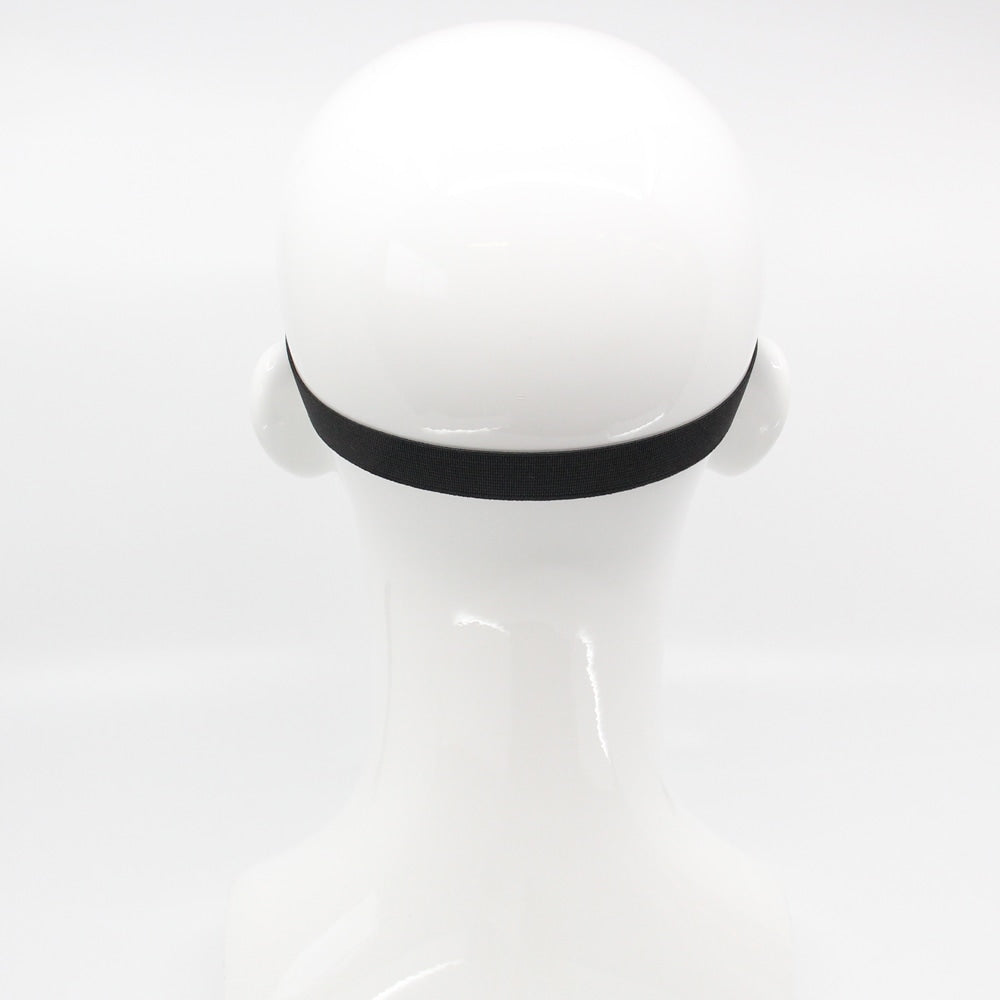 Love In Leather Black & Glow in the Dark Blindfold BLI068