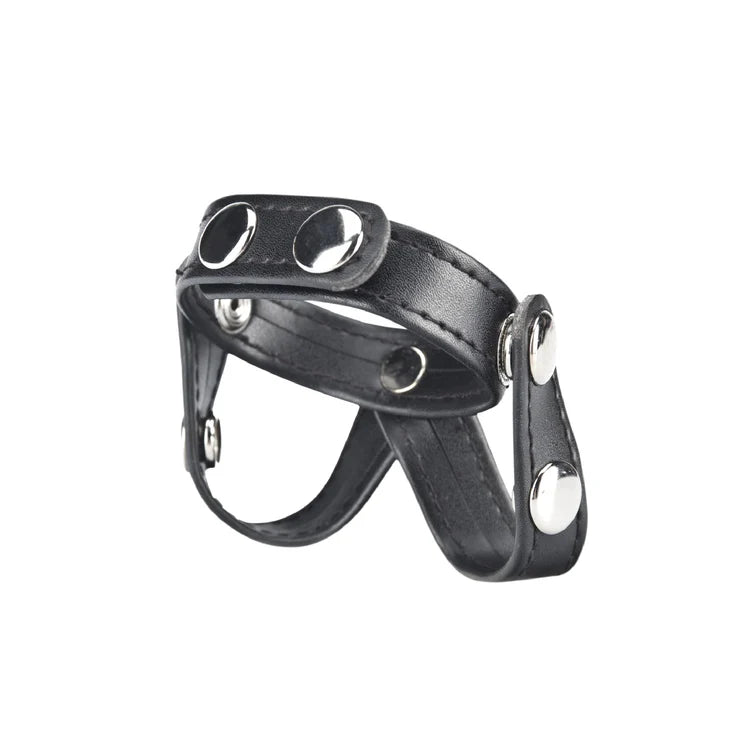 Electric EEL | Blue Line V-style Cock Ring With Ball Divider