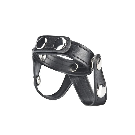 Electric EEL | Blue Line V-Style Cock Ring With Ball Divider