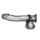 Electric EEL | Blue Line V-style Cock Ring With Ball Divider