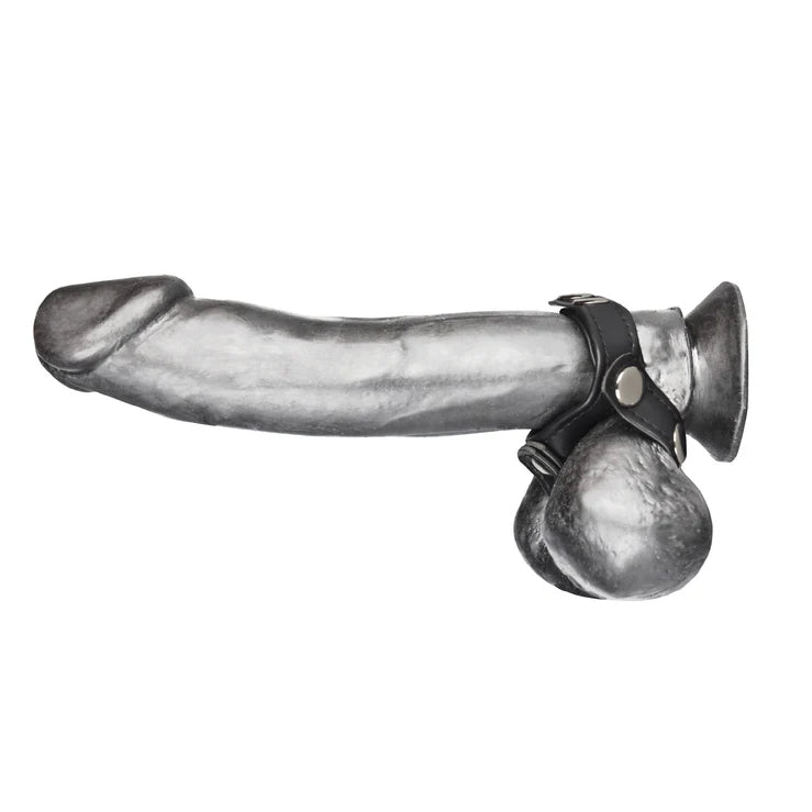 Electric EEL | Blue Line V-style Cock Ring With Ball Divider