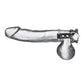 Electric EEL | Blue Line Metal Cock Ring With Locking Ball Strap