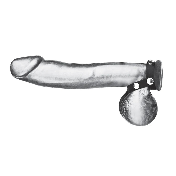 Electric EEL | Blue Line T-Style Silicone Cock Ring With Ball Divider