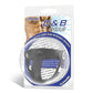 Electric EEL | Blue Line T-Style Silicone Cock Ring With Ball Divider
