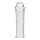 Electric EEL | Blue Line 6.5" Clear Textured Penis Enhancing Sleeve Extension