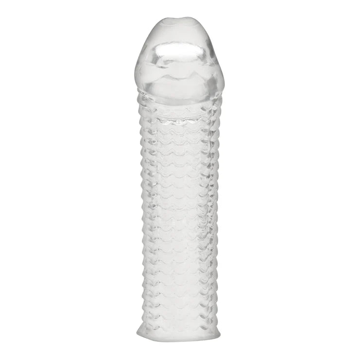 Electric EEL | Blue Line 6.5" Clear Textured Penis Enhancing Sleeve Extension