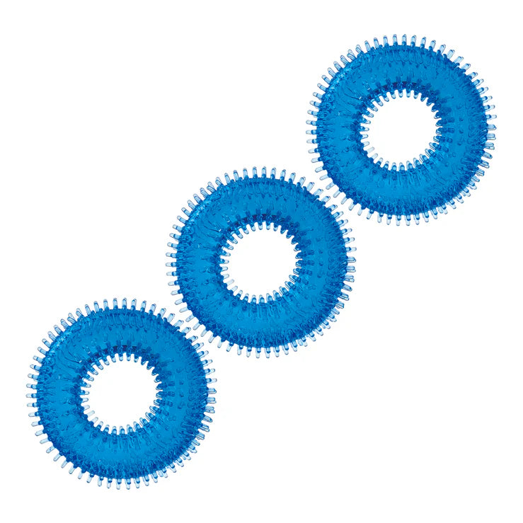 Electric EEL | Blue Line 3-Pack Ultra-Stim Stretch Cock Rings