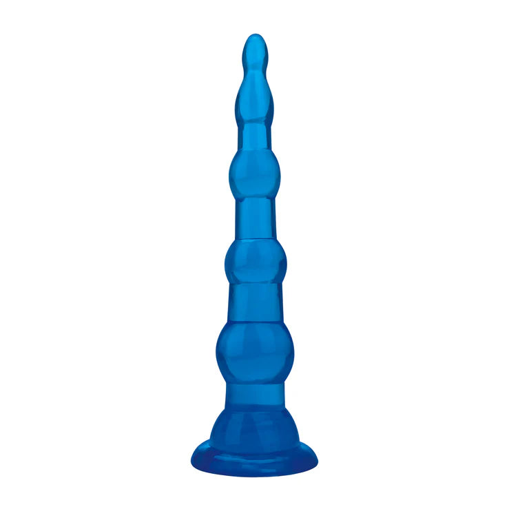 Electric EEL | Blue Line 6.75" Anal Beads With Suction Base