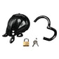 Electric EEL | Blue Line Full Restraint Silicone Cock And Balls Chastity Device 100% Coverage - Black