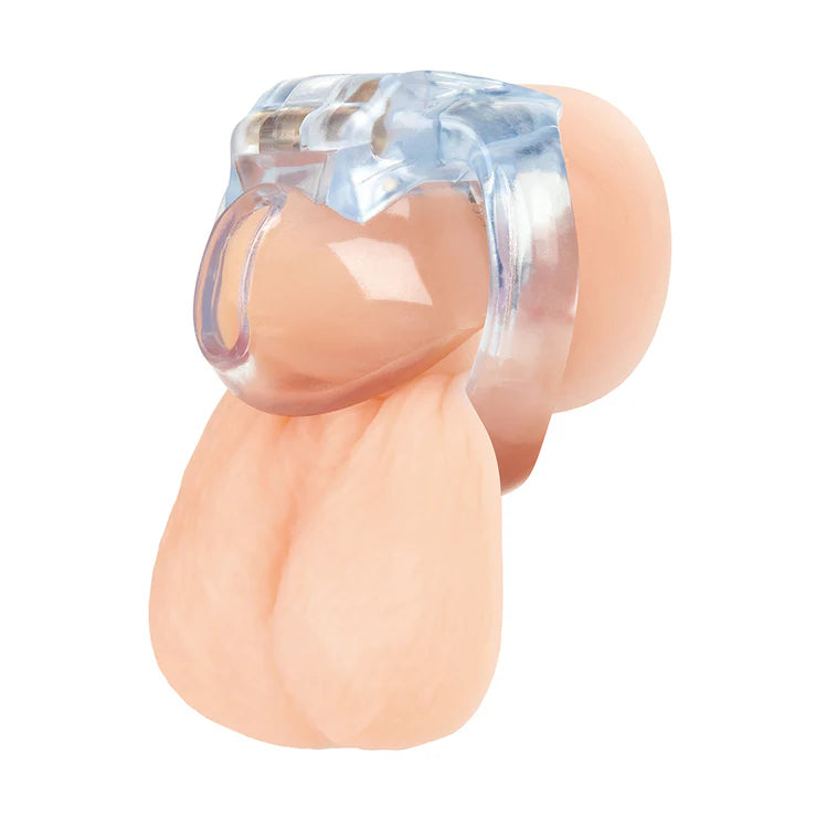 Electric EEL | Blue Line Small Dick Acrylic Mini Chastity Cage
