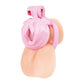 Electric EEL | Blue Line Bitchboy Degrading Mini Chastity Cage with Pussy Shape