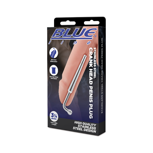 Electric EEL | Blue Line Stainless Steel Crank Head Penis Plug