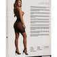Le Desir Bliss Collection High-Waist Fishnet Skirt Black Size OS