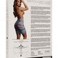 Le Desir Bliss High-Waist Fishnet Tie Dye Skirt & Dazzling Cleavage Bling Sticker Size OS