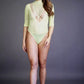 Le Desir Bliss Collection Short Sleeve Teddy Green Size OS