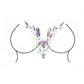 Le Desir Bliss Tie Dye Kiss Garterbelt & Dazzling Deep-v Cleavage Sticker Size OS