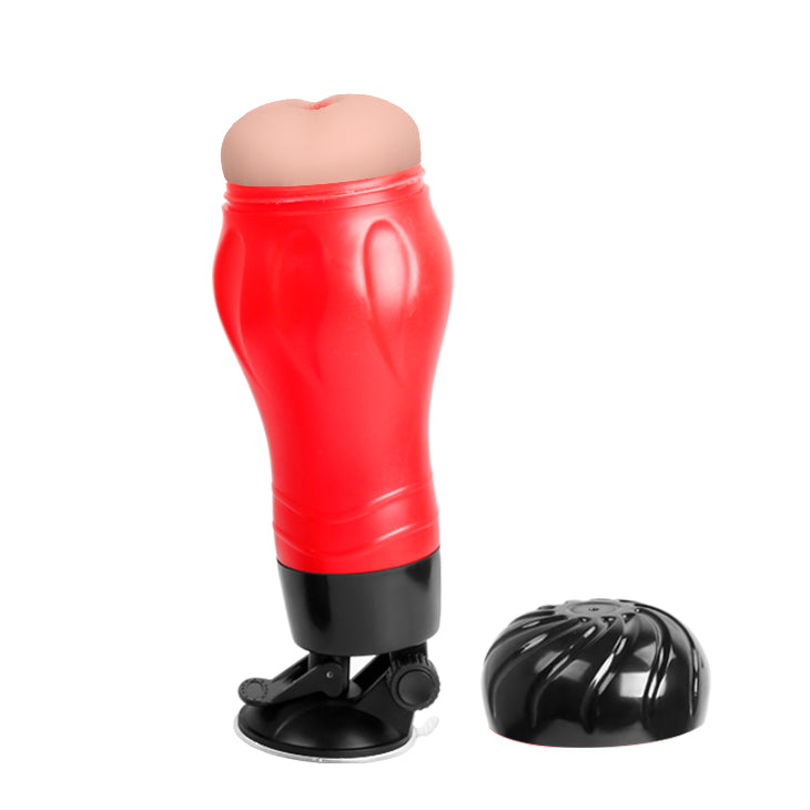 Crazy Bull Stroker Anal "Flora" Red and Black - Masturbator