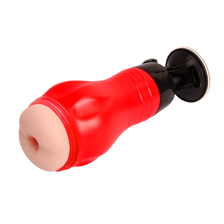 Crazy Bull Stroker Anal "Flora" Red and Black - Masturbator