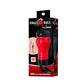 Crazy Bull Stroker Anal "Flora" Red and Black - Masturbator